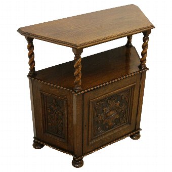 Jacobean Style Small Oak Cabinet