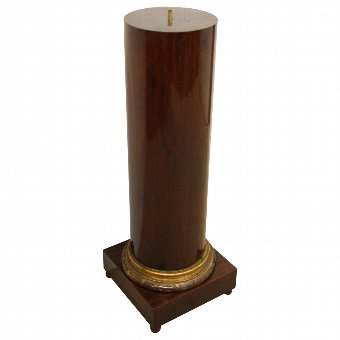 Mahogany Column Pedestal