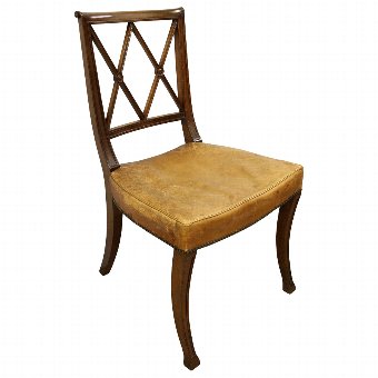 Antique Set of 10 Hepplewhite Style Mahogany Dining Chairs