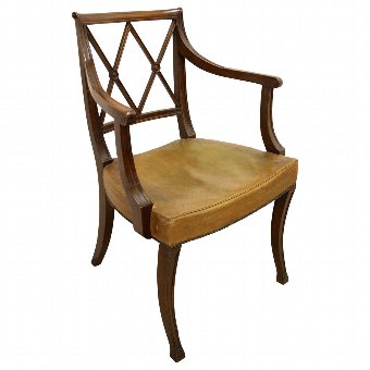 Antique Set of 10 Hepplewhite Style Mahogany Dining Chairs