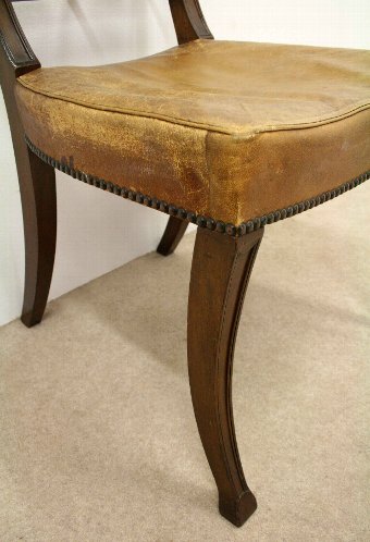 Antique Set of 10 Hepplewhite Style Mahogany Dining Chairs