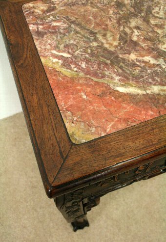 Antique Chinese Low Pedestal Table