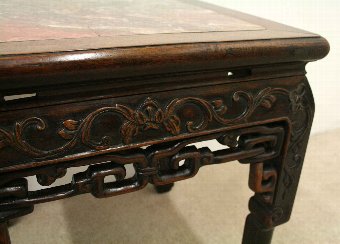 Antique Chinese Low Pedestal Table
