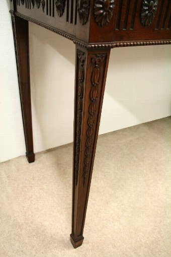 Antique Pair of Adams Style Mahogany Side Tables