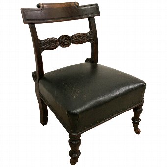William IV Mahogany Nursing Chair
