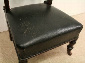 Antique William IV Mahogany Nursing Chair