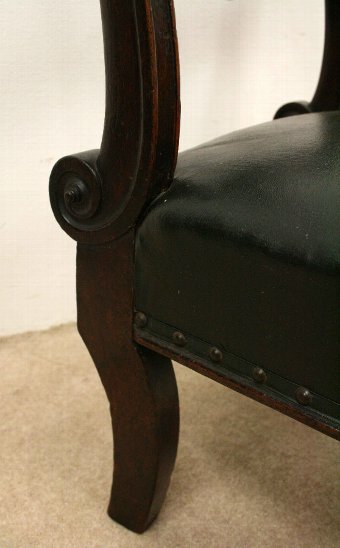 Antique William IV Mahogany Nursing Chair