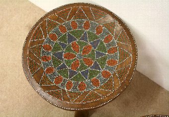 Antique Set of 4 African Stools