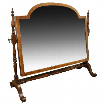 Georgian Style Mahogany Inlaid Dressing Mirror
