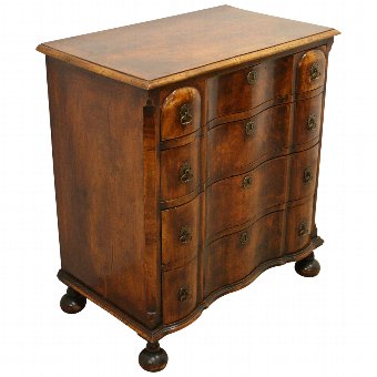 George II Style Walnut Chest of Drawers