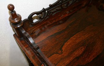 Antique Mid Victorian Rosewood Whatnot/Canterbury