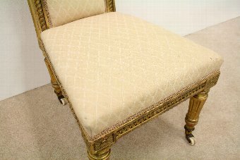 Antique Mid Victorian Nursing Chair/Pre-Dieu Chair