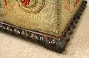 Antique Late George IV Rosewood Ottoman
