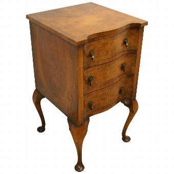 Small Walnut Bedside Table