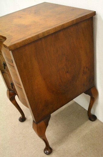 Antique Small Walnut Bedside Table