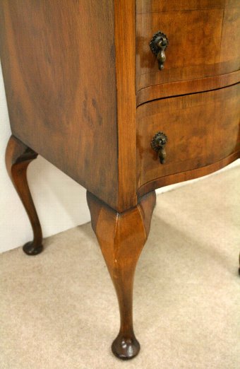 Antique Small Walnut Bedside Table