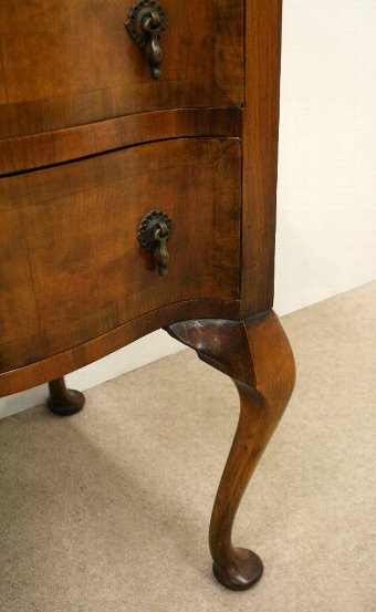 Antique Small Walnut Bedside Table