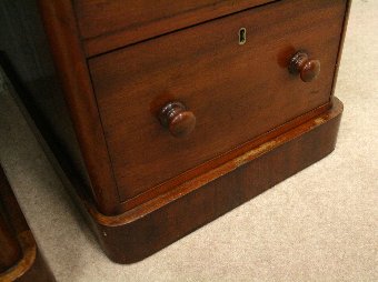 Antique Pair of Victorian Mahogany Bedside Chests/Lockers