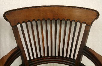 Antique Pair of Mahogany Desk Chairs