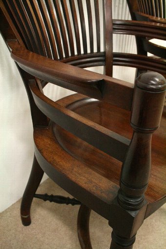 Antique Pair of Mahogany Desk Chairs