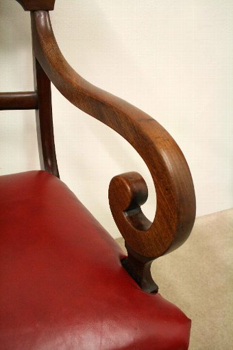 Antique Early Victorian Mahogany Armchair