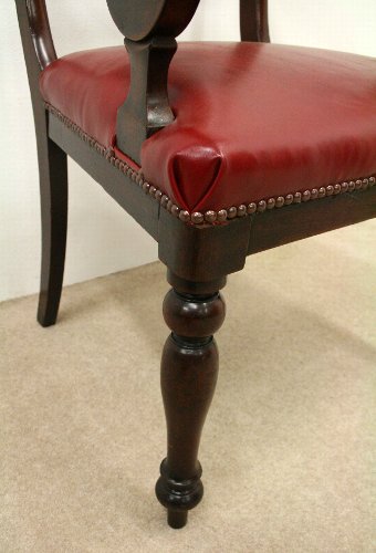 Antique Early Victorian Mahogany Armchair