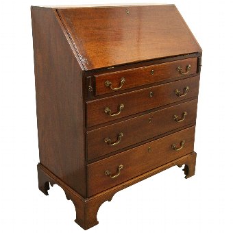 George III Mahogany Bureau