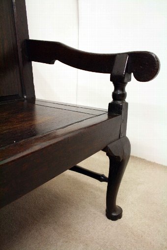 Antique Late George III Oak Hall Bench