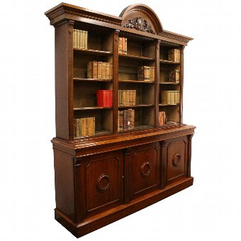 Late Victorian Oak Open Bookcase
