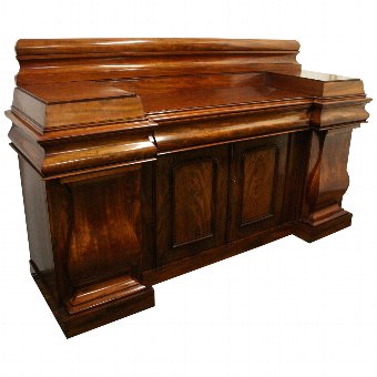 Monumental Early Victorian Scottish Mahogany Sideboard