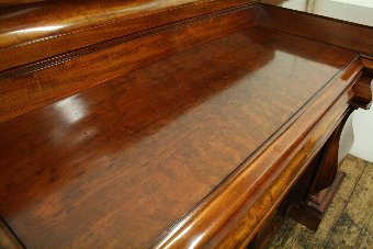 Antique Monumental Early Victorian Scottish Mahogany Sideboard