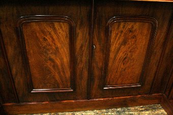 Antique Monumental Early Victorian Scottish Mahogany Sideboard