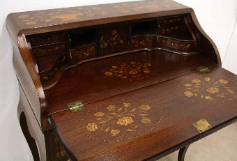 Antique Dutch Marquetry Ladies Writing Desk/Bureau