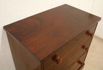 Antique Mid Victorian Mahogany Chest of Drawers
