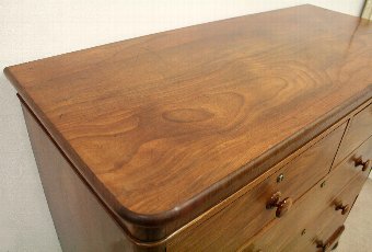 Antique Victorian Spanish Mahogany Chest of Drawers