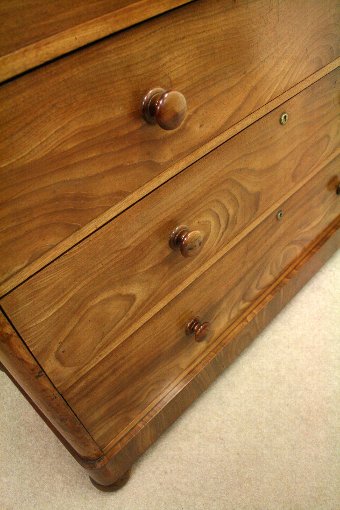 Antique Victorian Spanish Mahogany Chest of Drawers
