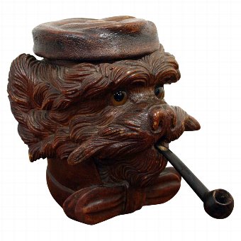 Black Forest Dog Tobacco Jar