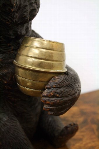 Antique Black Forest Bear Tobacco Jar