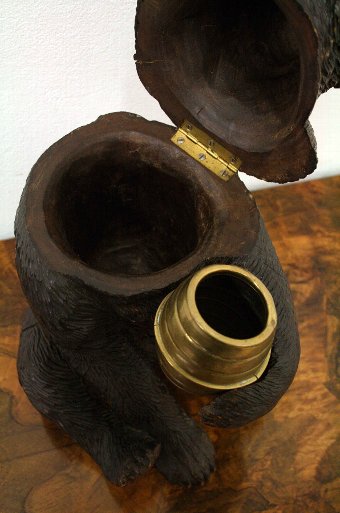 Antique Black Forest Bear Tobacco Jar