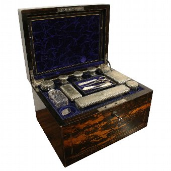 Mid Victorian Travelling Vanity Box