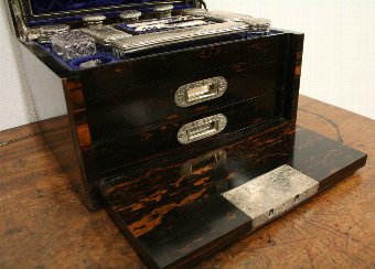 Antique Mid Victorian Travelling Vanity Box