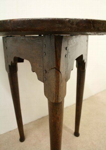 Antique Provincial Oak Cricket Table
