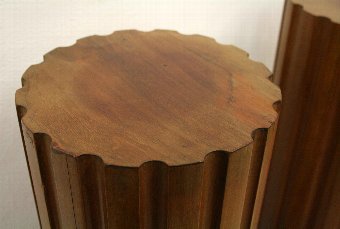 Antique Pair of Neo Classical Style Mahogany Pedestals