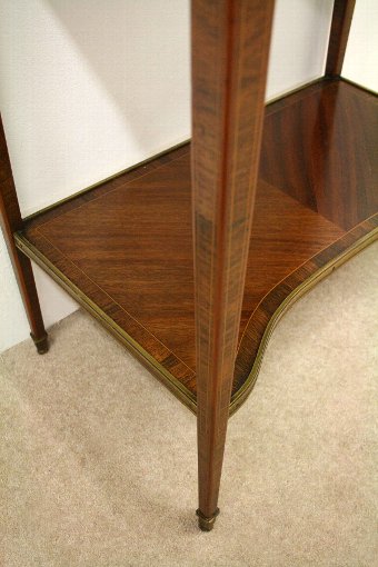 Antique French Parquetry Inlaid Side Table