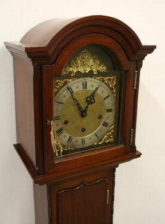 Antique Mahogany Grandmother Clock