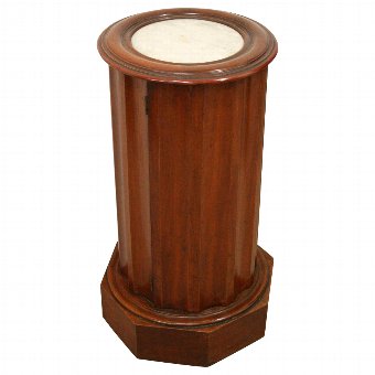 Victorian Mahogany Pedestal Bedside Cabinet