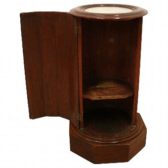 Antique Victorian Mahogany Pedestal Bedside Cabinet
