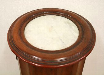 Antique Victorian Mahogany Pedestal Bedside Cabinet