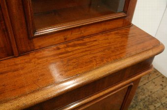 Antique Victorian Two Door Cabinet Bookcase