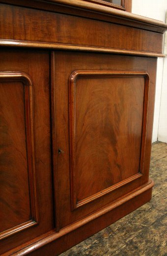 Antique Victorian Two Door Cabinet Bookcase